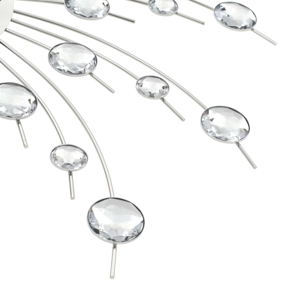 vidaXL Zegar ścienny z mechanizmem kwarcowym, nowoczesny design, 50 cm