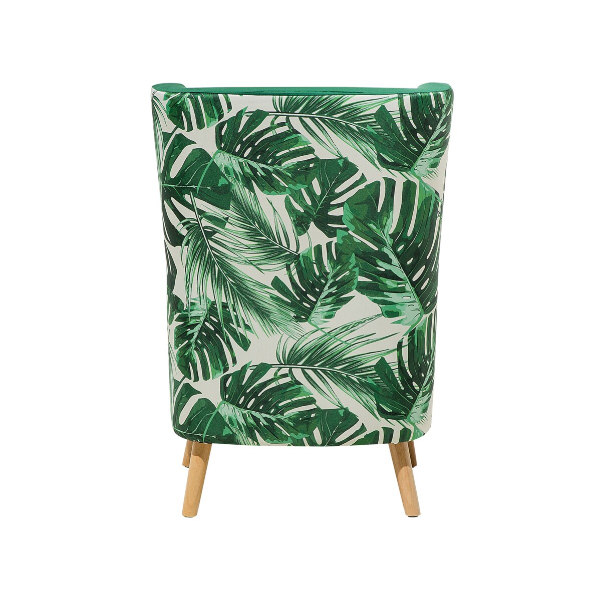 Fotel uszak welurowy zielony ONEIDA