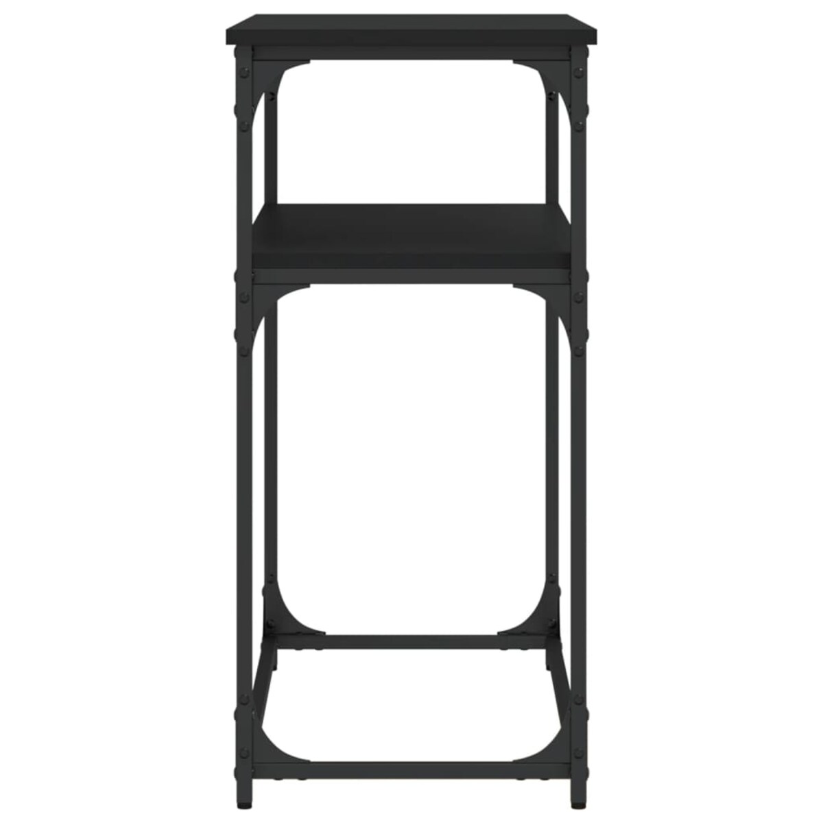 vidaXL Stolik konsolowy, czarny, 100x35,5x75 cm