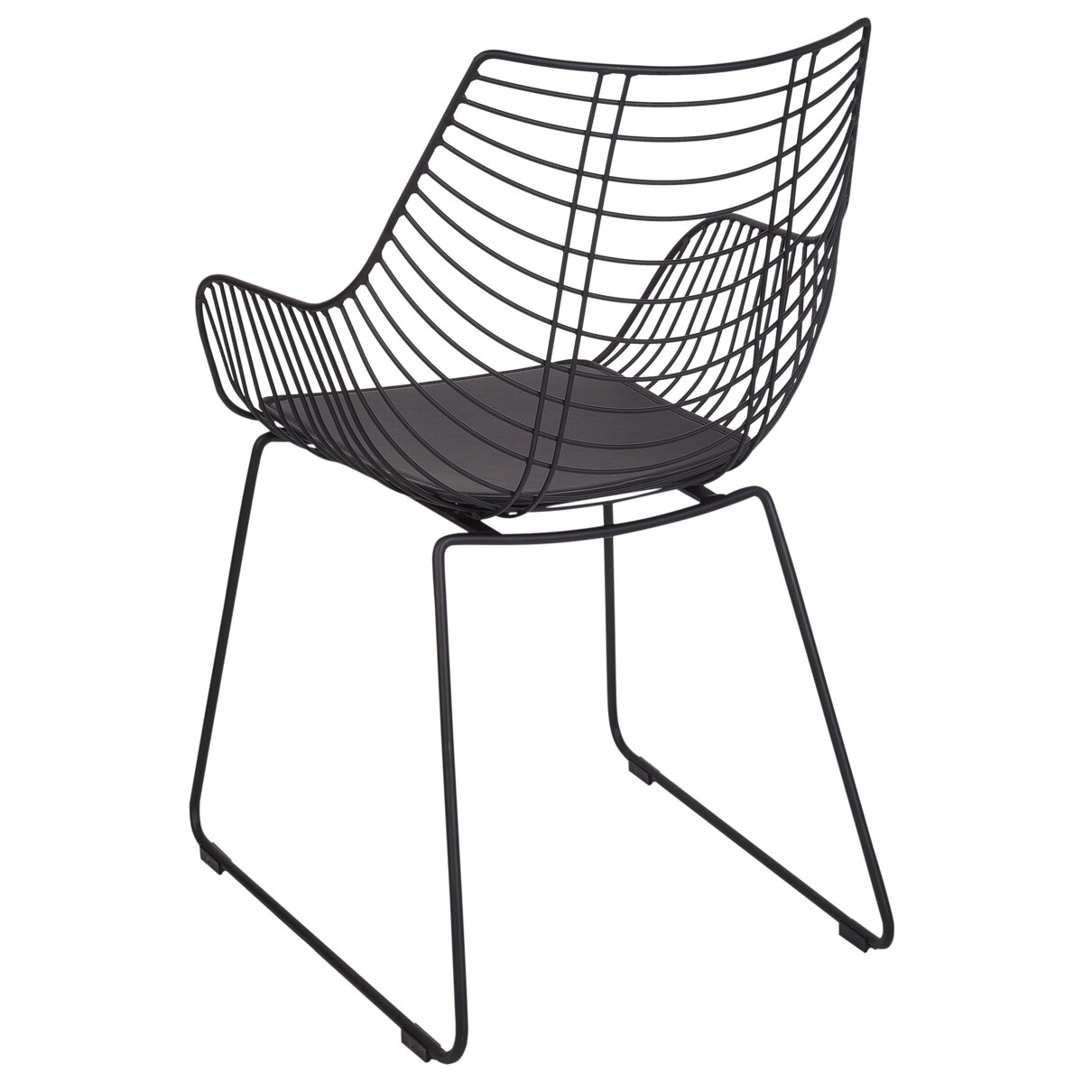 Zestaw 2 krzeseł do jadalni czarny ANNAPOLIS