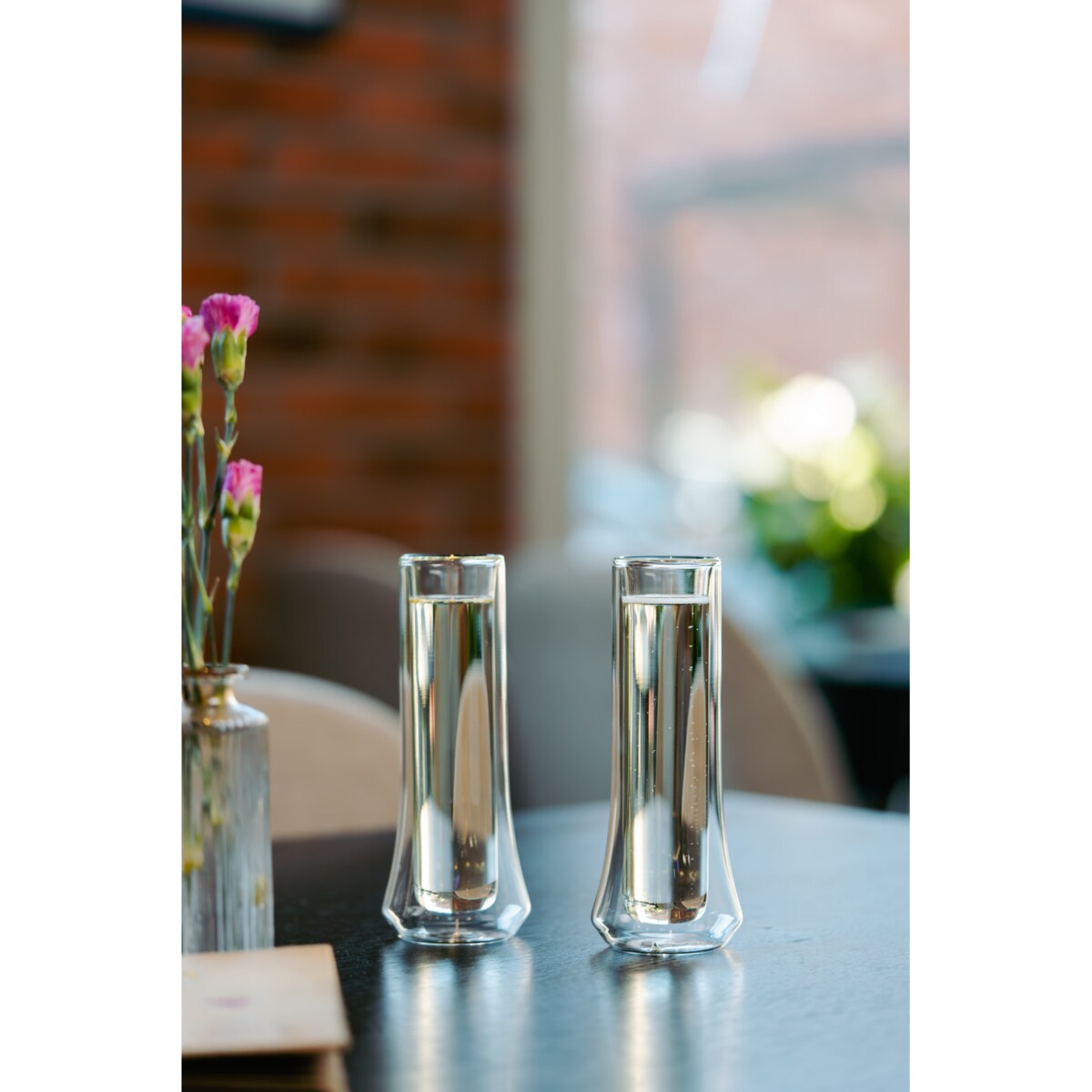 Komplet 2 kieliszków do szampana z podwójną ścianką Soho 140 ml 8906