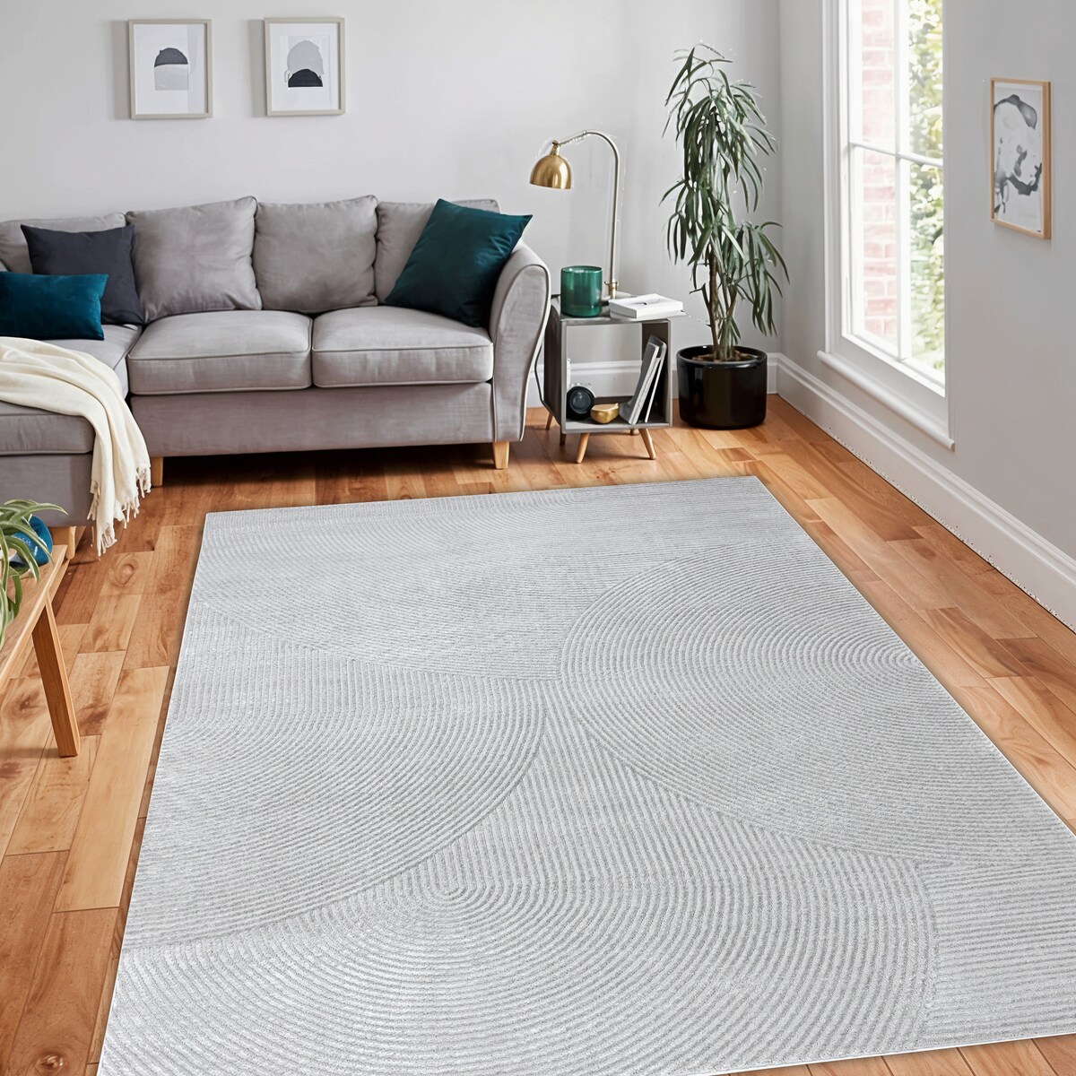 Dywan BALANCE 0194 szary - Geometryczny, 80x150 cm