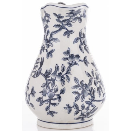Dzbanek porcelanowy dekoracyjny 26x17x22 i 9x34x34 cm MODELLO BLU z misą