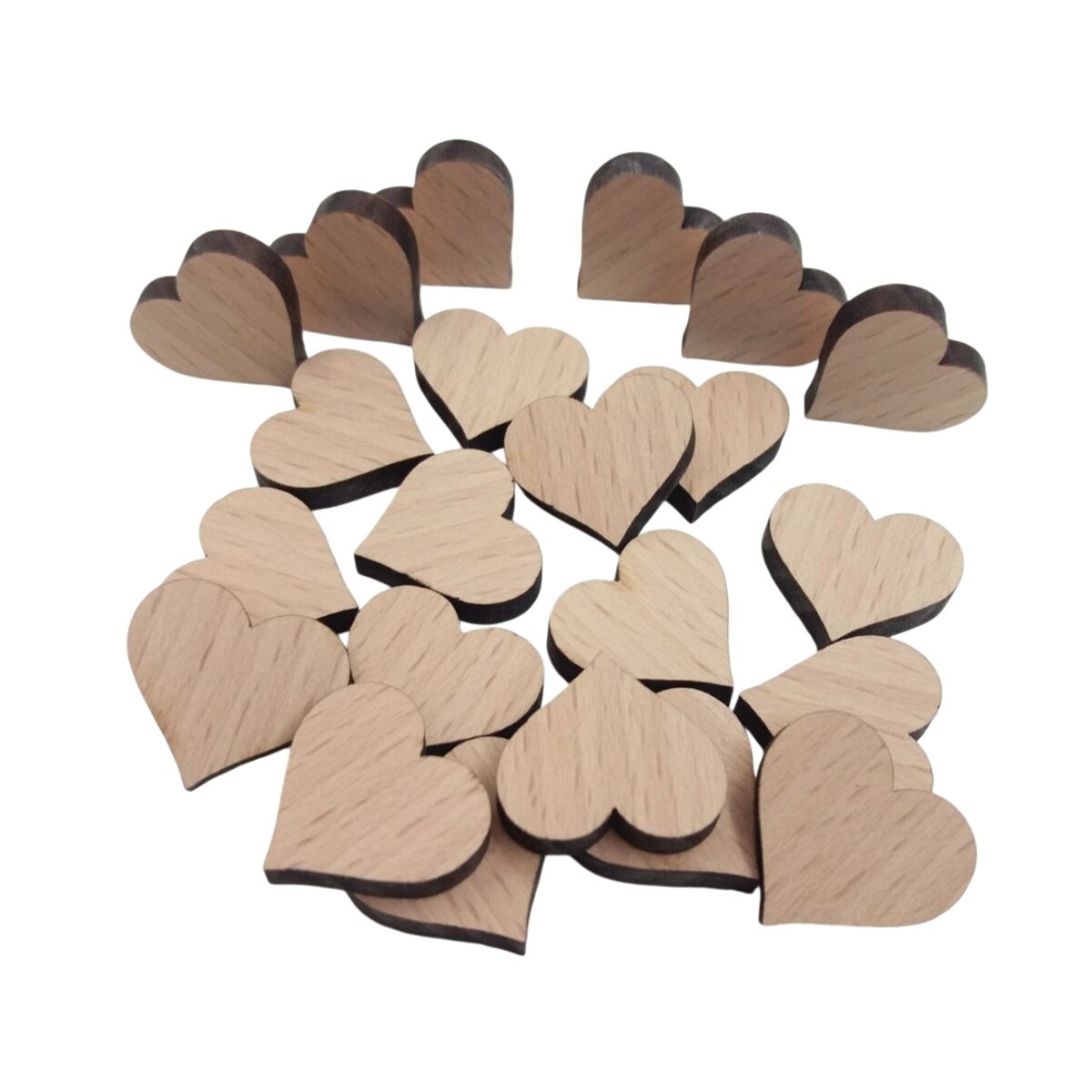 Serduszko decoupage serce drewniane ze sklejki ozdoba do aniołków 10szt