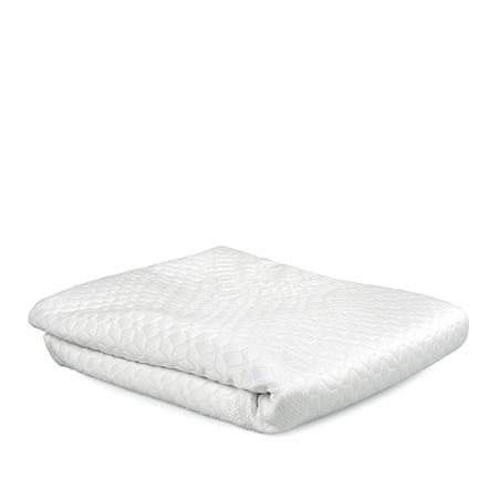 Mata chłodząca COOLING EFFECT z gumkami 160x200 cm biała, ochraniacz na materac