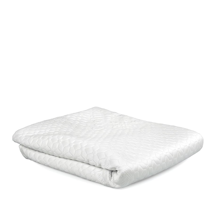 Mata chłodząca COOLING EFFECT z gumkami 160x200 cm biała, ochraniacz na materac