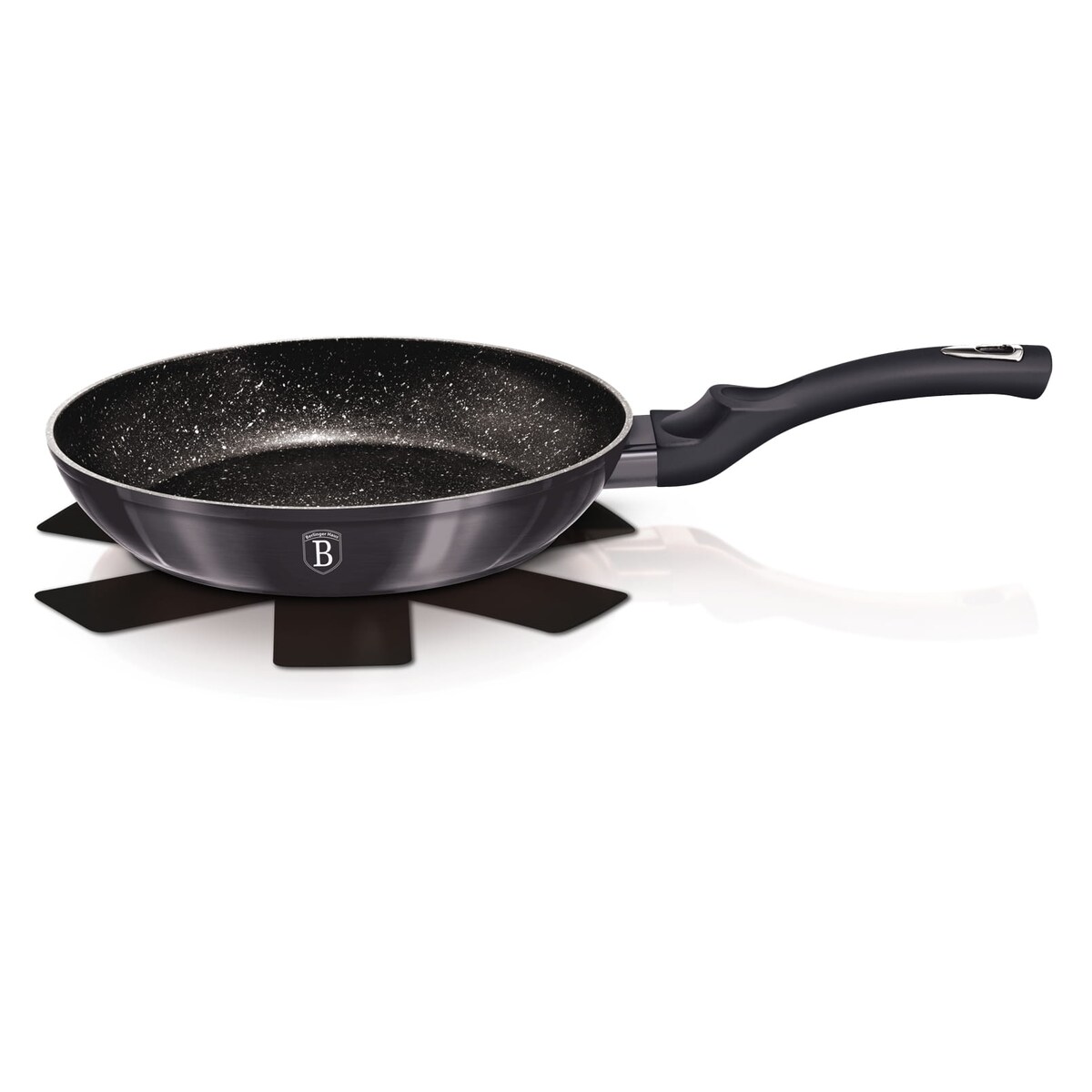Patelnia 30 cm z powłoką marmurową Carbon Pro Berlinger Haus BH-7122