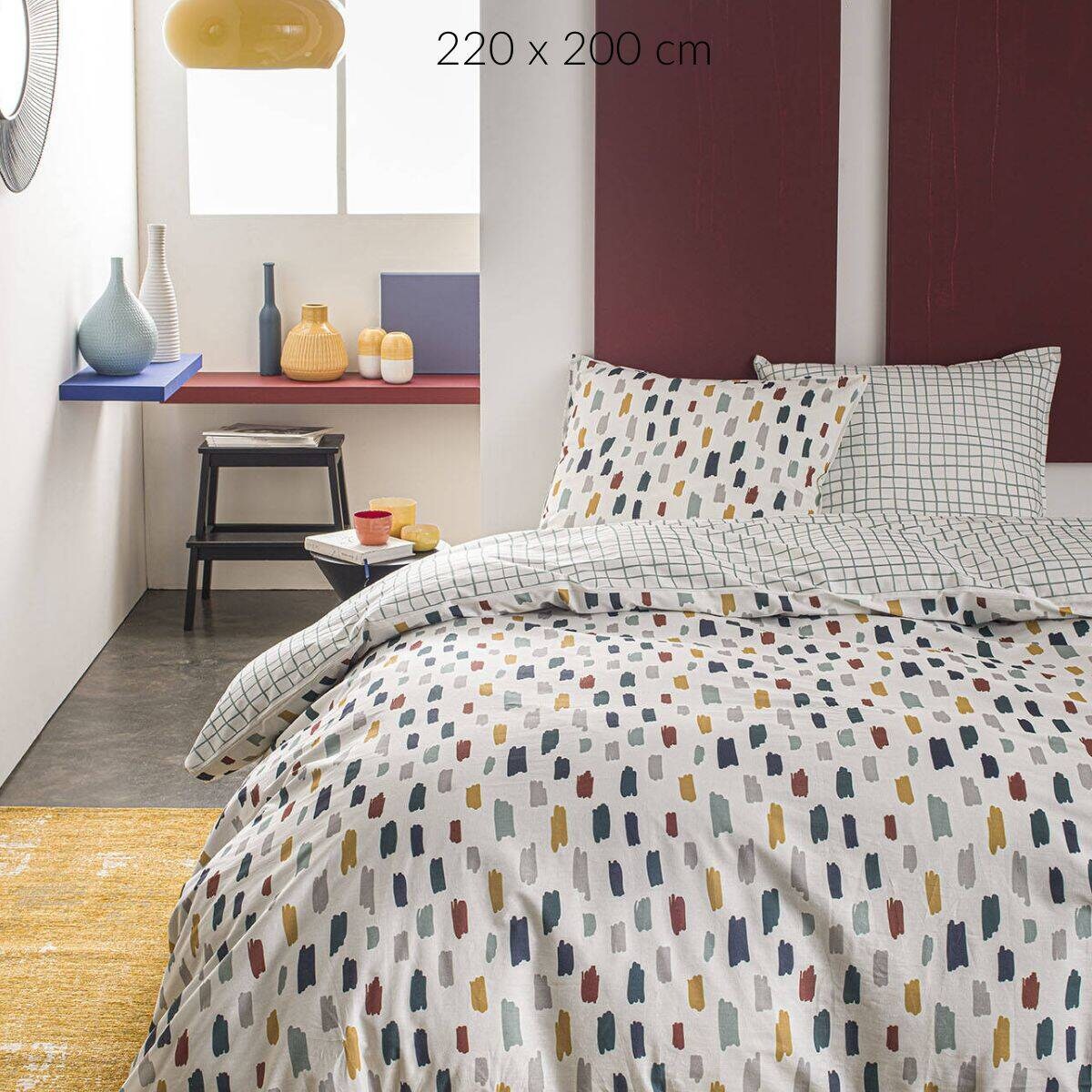 Pościel bawełniana COLORFUL DOTS, dwustronna