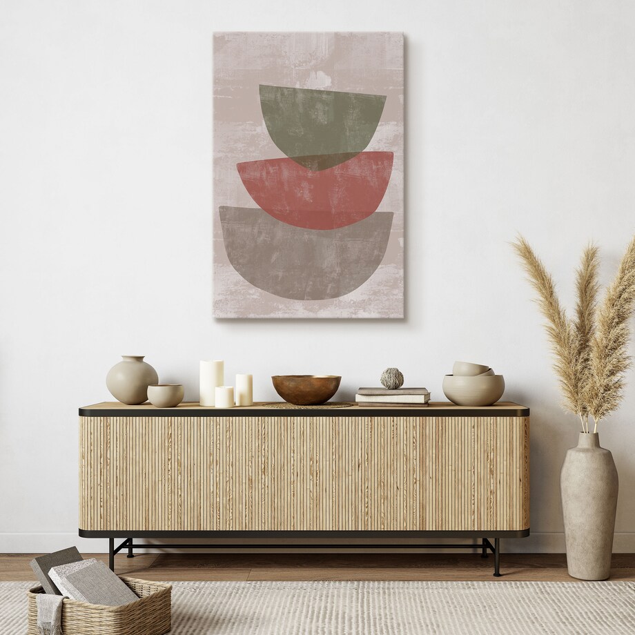 Obraz Kamienne Misy W Stylu Japońskim 80x120cm