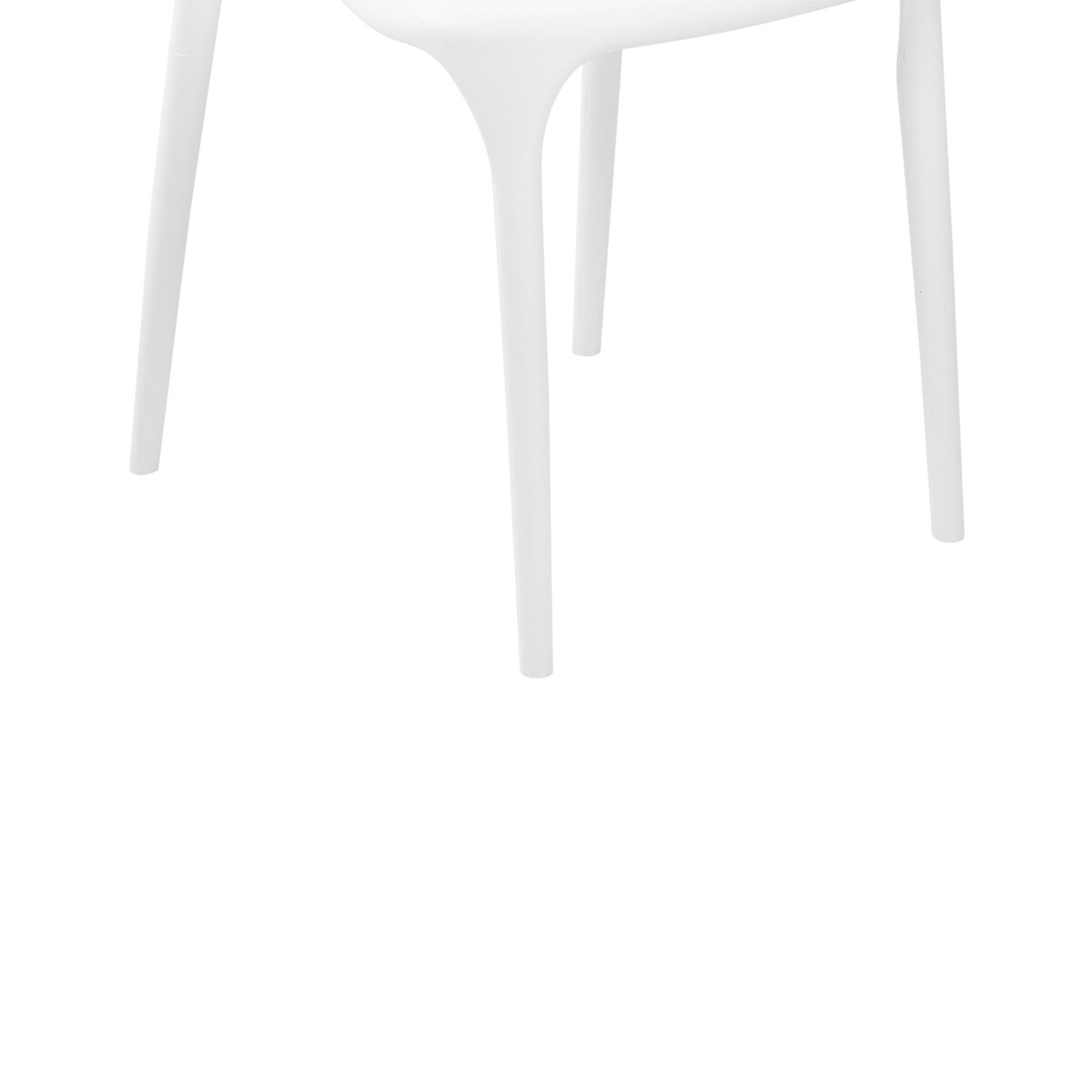 Zestaw 4 krzeseł do jadalni białe GUBBIO