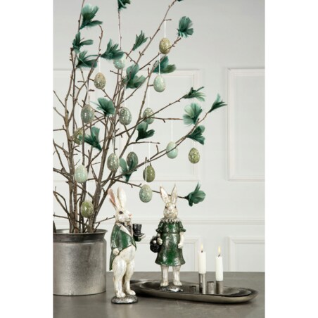 3 szt. PIÓRO NATURALNE dekoracyjne zielone