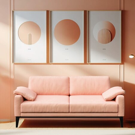 Sofa narożna Musso brzoskwiniowa