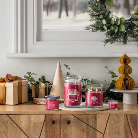 YC SIGNATURE – Świeca średnia SANTA ON SKIS