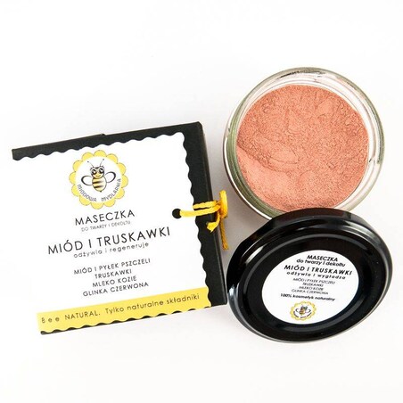 maseczka do twarzy i dekoltu MIÓD I TRUSKAWKI