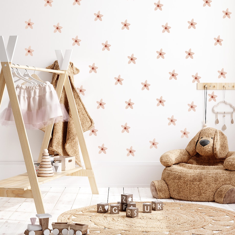 Naklejka na ścianę Niezapominajki boho