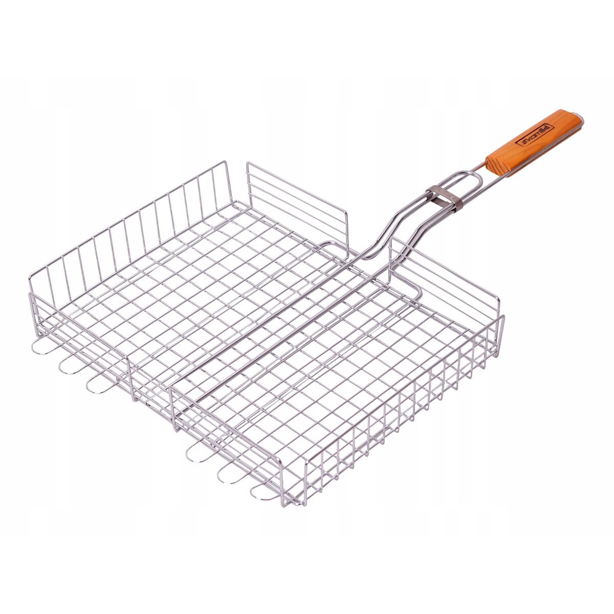 Ruszt do grillowania mięsa ryb warzyw z bokami 36cm SKAUT