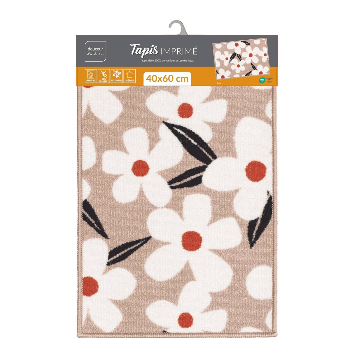 Antypoślizgowy dywanik DARCY, 40 x 60 cm