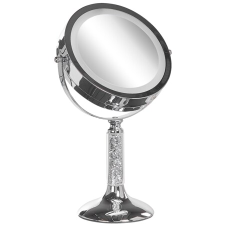 Lusterko kosmetyczne LED ø 18 cm srebrne BAIXAS