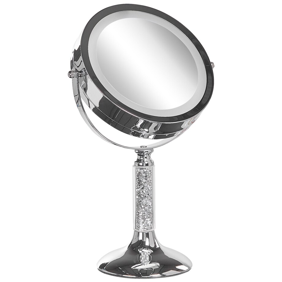 Lusterko kosmetyczne LED ø 18 cm srebrne BAIXAS