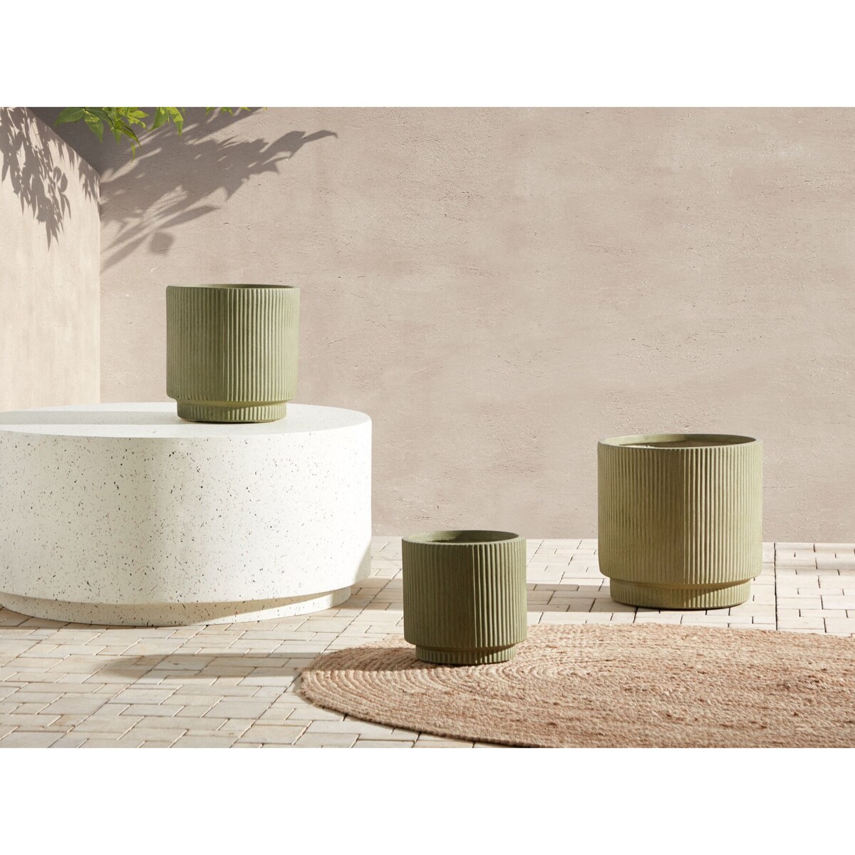 Doniczka ⌀ 30 cm zielona DARIA