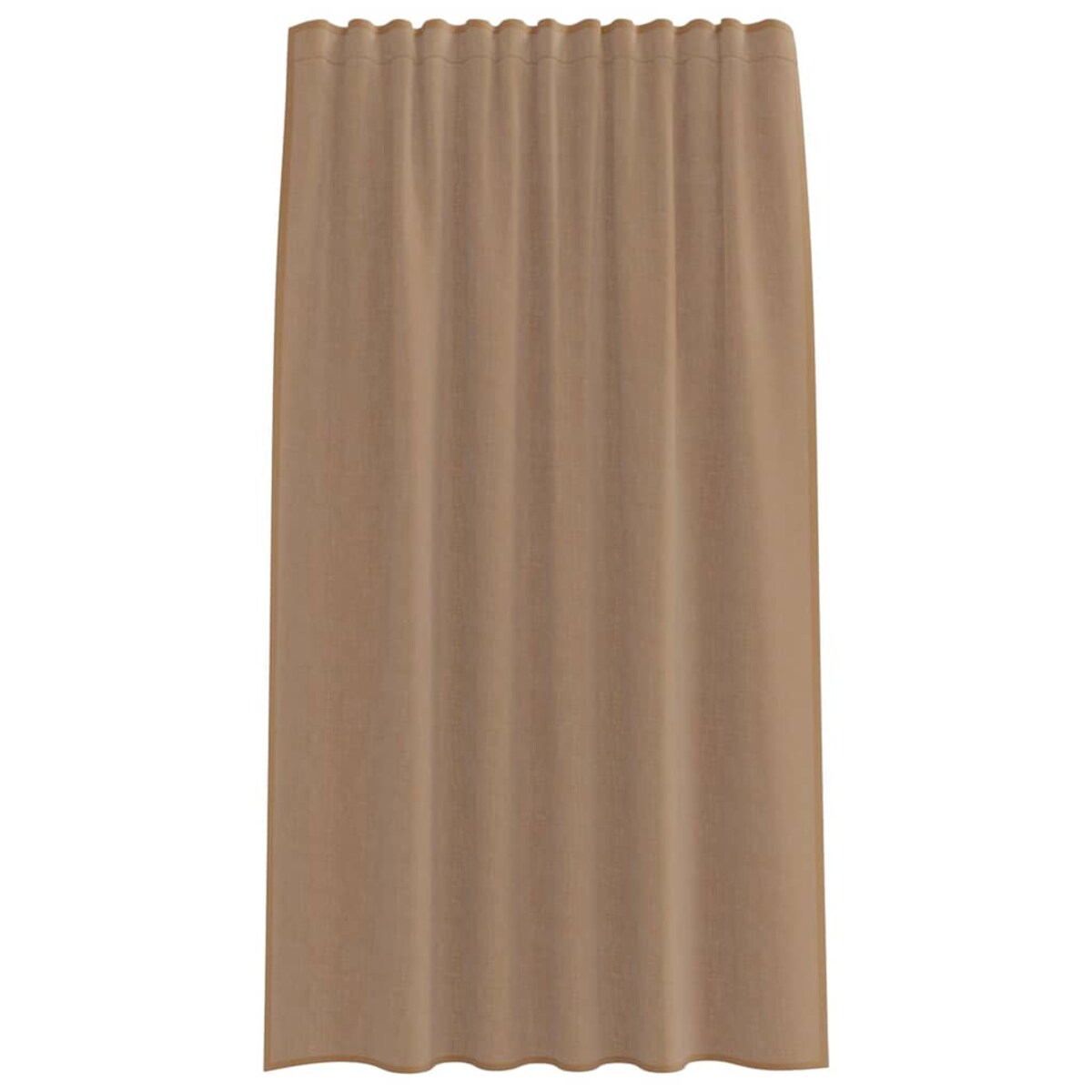 vidaXL Zasłony woalowe z kieszeniami na drążek 2 szt. Jasnobrązowe