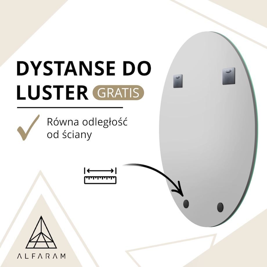 Lustro do toaletki w dwóch częściach w lustrzanej ramce – DOPPIO SHINE