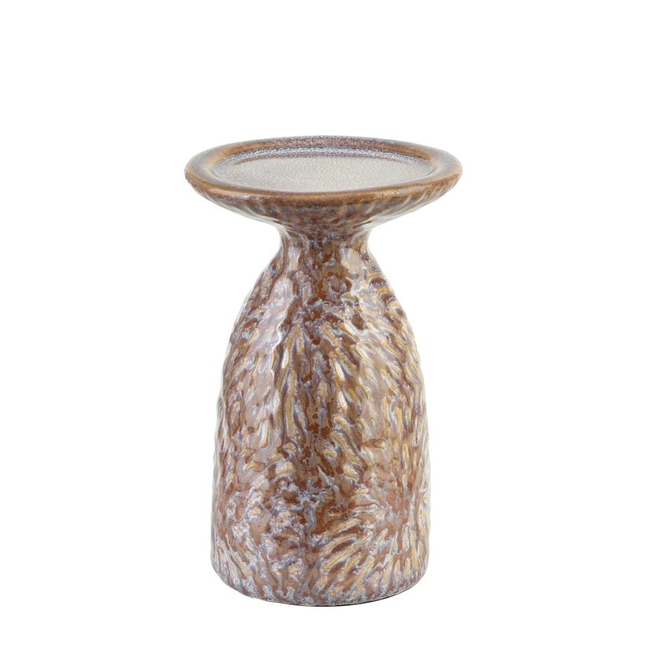 YARINE BEIGE Świecznik 10,5x8,5x16,5cm