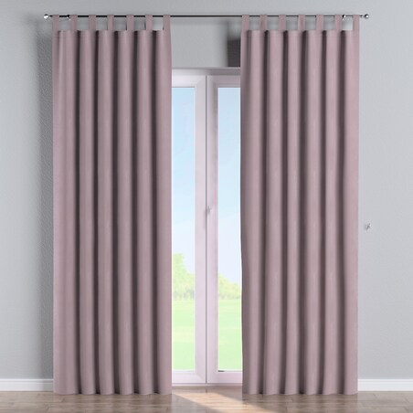 Zasłona na szelkach 1 szt. 130x245 zgaszony róż