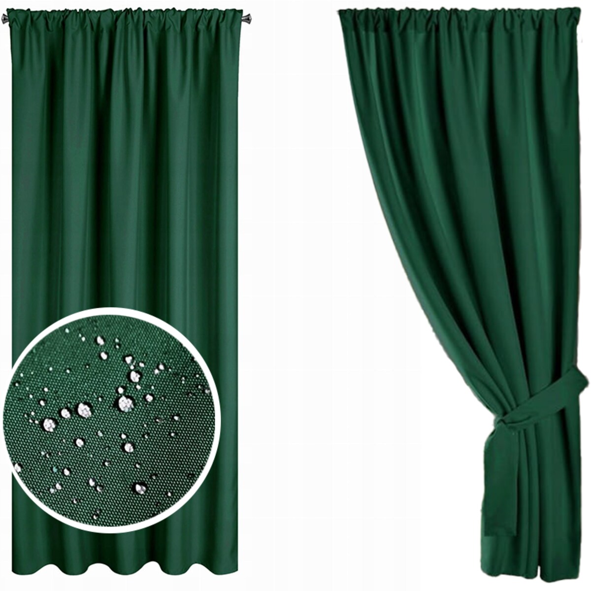 Zasłona Ogrodowa Altana Pergola Taras 155 x 200 Wodoodporna Tunel Zewnętrzna