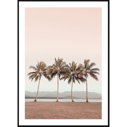 Poster Story, Plakat, Obraz - Palmy na Plaży, wymiary 30 x 42 cm