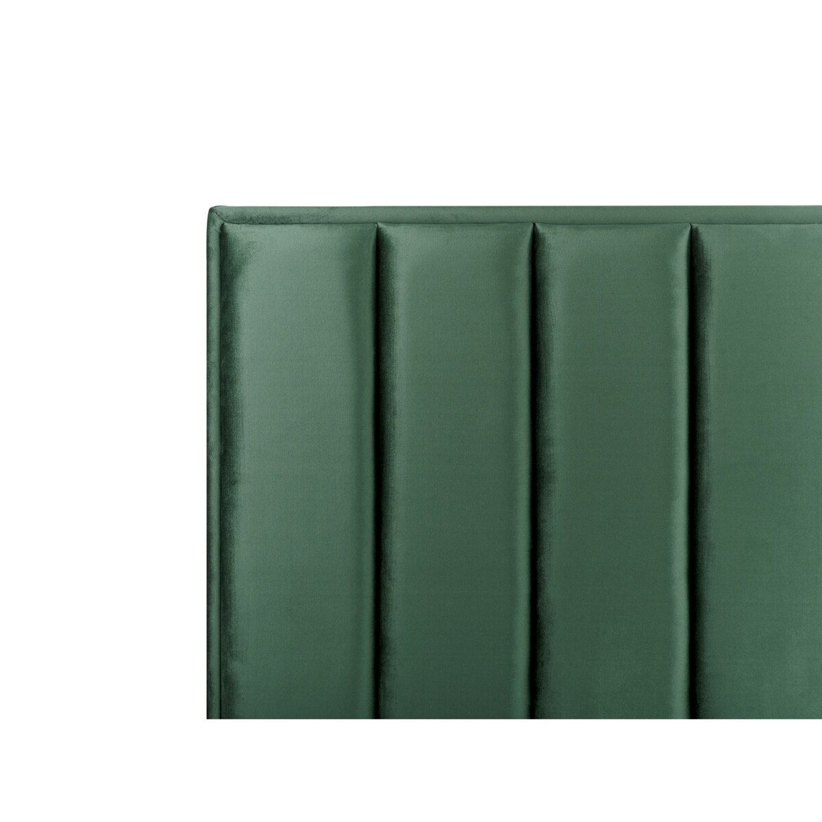 Łóżko z pojemnikiem welurowe 140 x 200 cm zielone SEZANNE