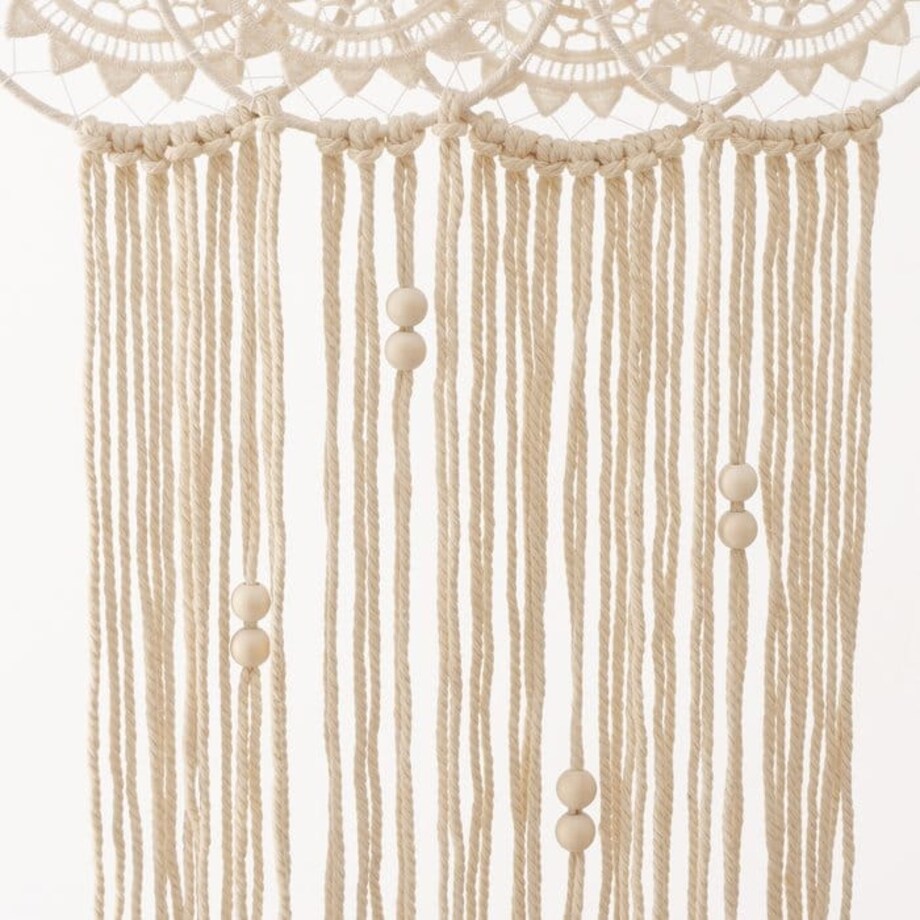 Wiszący Łapacz Snów Boho makrama na Ścianę 48 x 70 cm na Łóżko Dekoracyjny