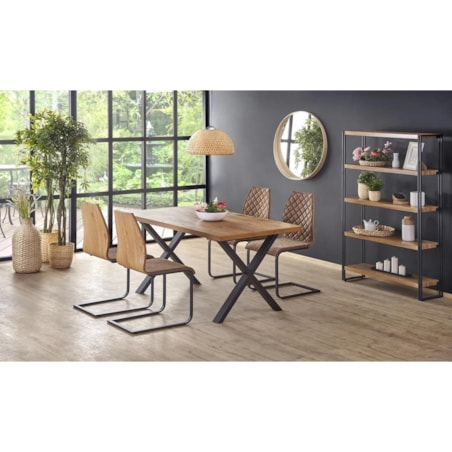 Krzesło tapicerowane K265 brązowe