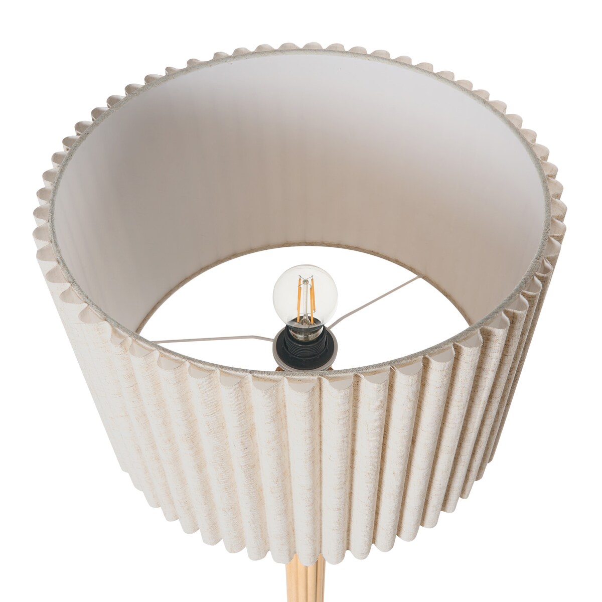 Lampa podłogowa BELESSA Len Jasnobeżowy
