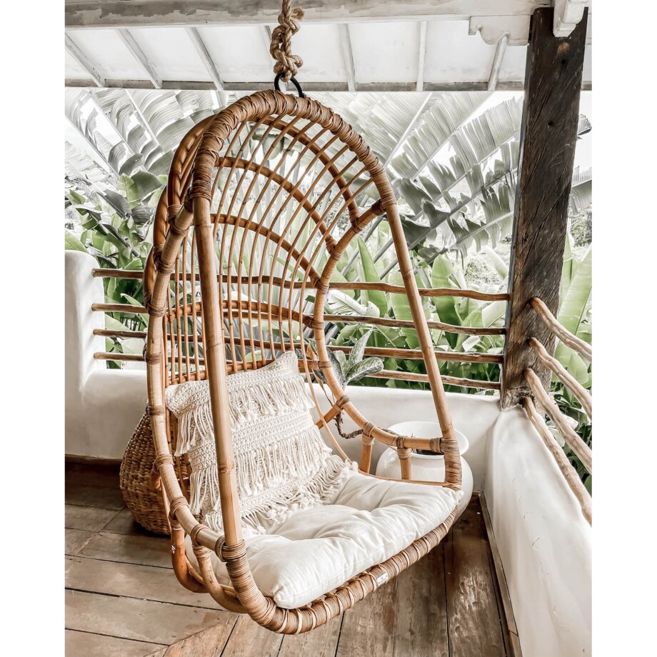 RATTANOWY FOTEL WISZĄCY CANGGU