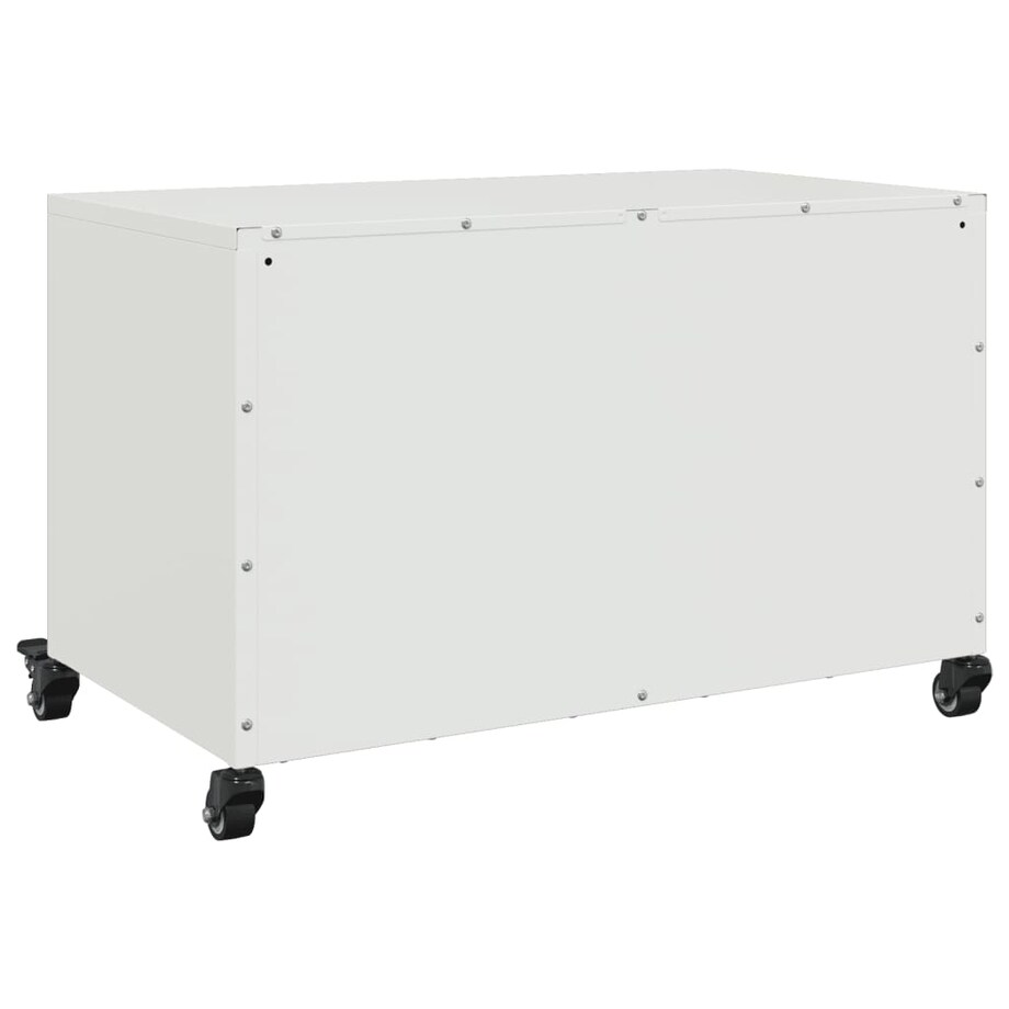 vidaXL Szafka RTV, biała, 68x39x43,5 cm, stal