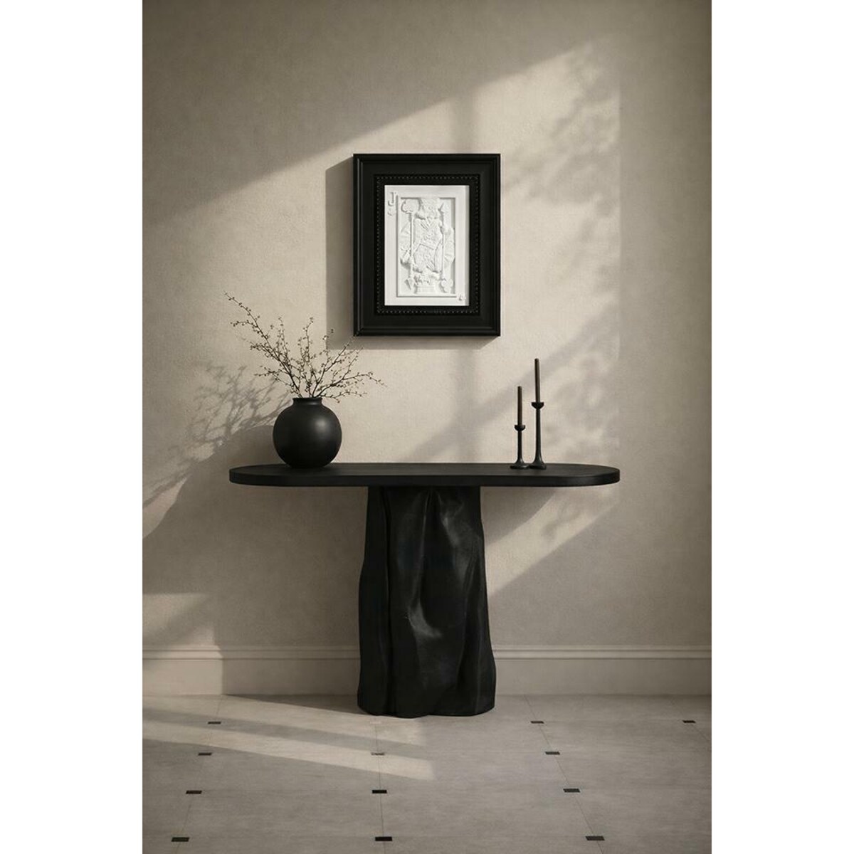 Obraz SHP JACK biały / czarna rama