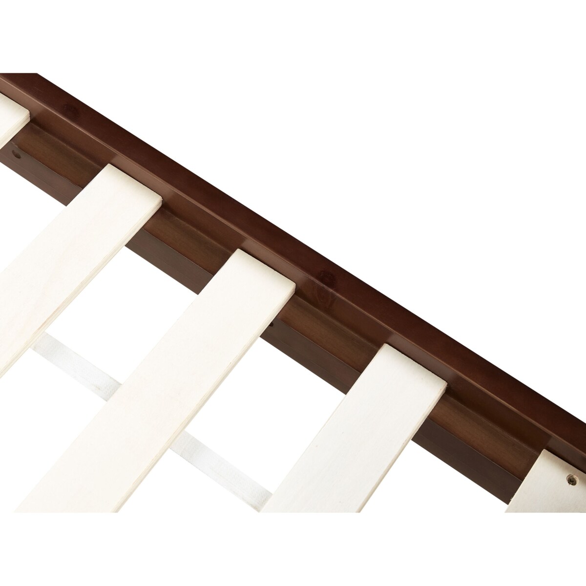 Łóżko drewniane 160 x 200 cm ciemne drewno MAYENNE