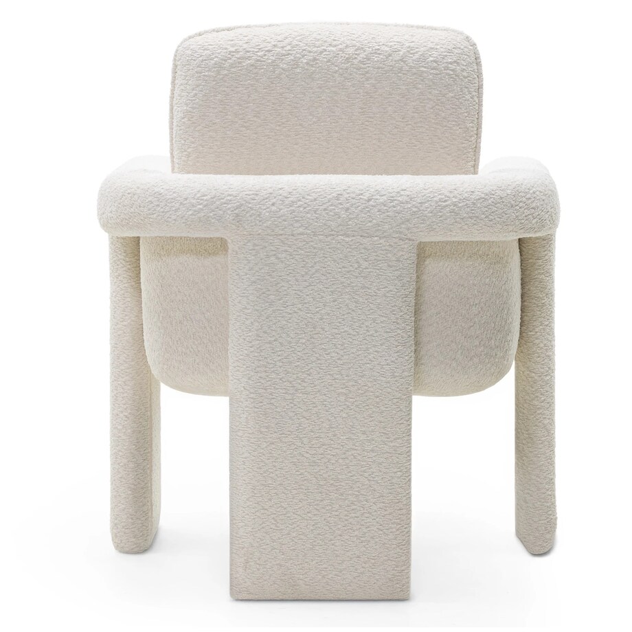 Krzesło tapicerowane CAMPINO białe 94,5x75x75 cm