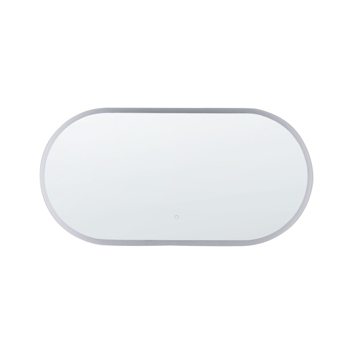 Lustro ścienne LED 120 x 60 cm srebrne CHATEAUROUX