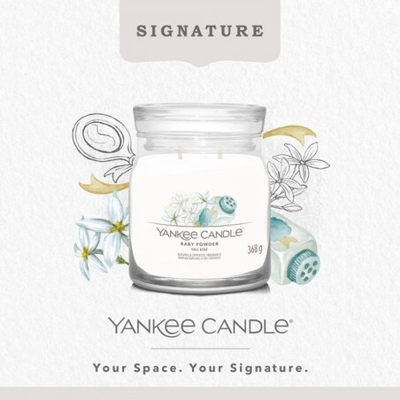 YC SIGNATURE – Świeca średnia BABY POWDER