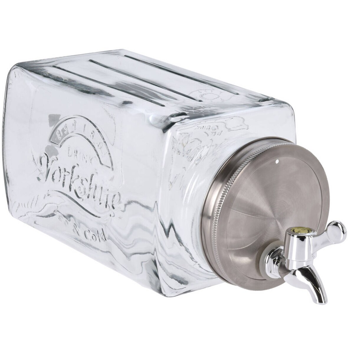 Szklany słój na wodę, z kranikiem, 3000 ml