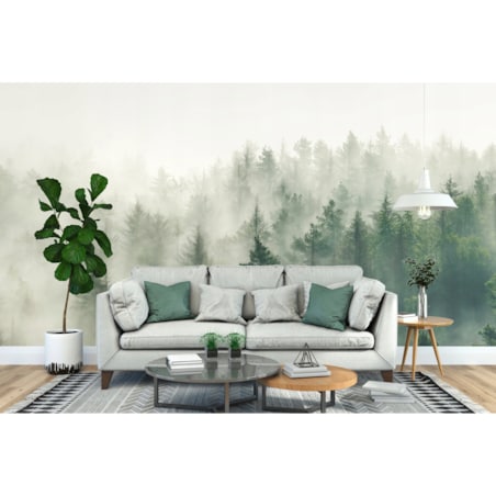 FOTOTAPETA 02-LAS_WE_MGLE DO SYPIALNI SALONU TAPETA ŚCIENNA 200x140