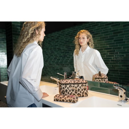 Kosmetyczka BEAUTYCASE zestaw, leo macchiato