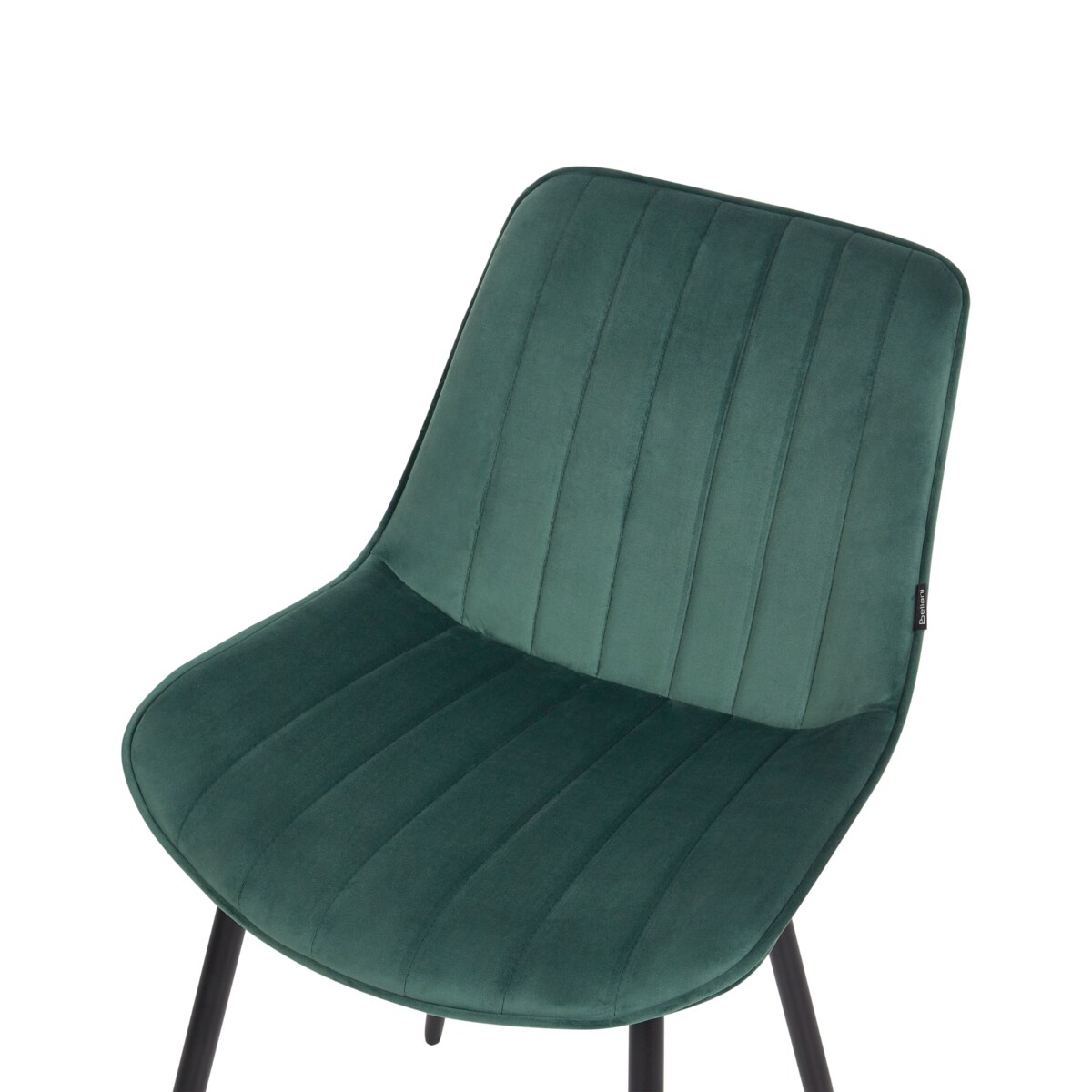 Krzesło do jadalni Zestaw 2 Welur Szmaragdowy DUBROVNIK