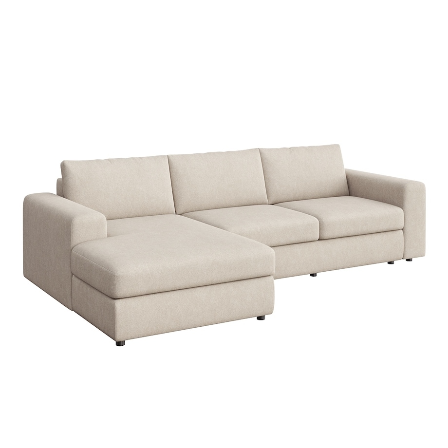Sofa narożna lewa Baga XL jasno beżowa
