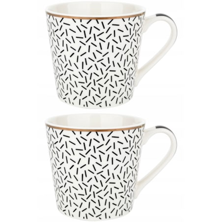 KUBEK z uchem CERAMICZNY DO KAWY HERBATY napoje 400 ml latte 2szt