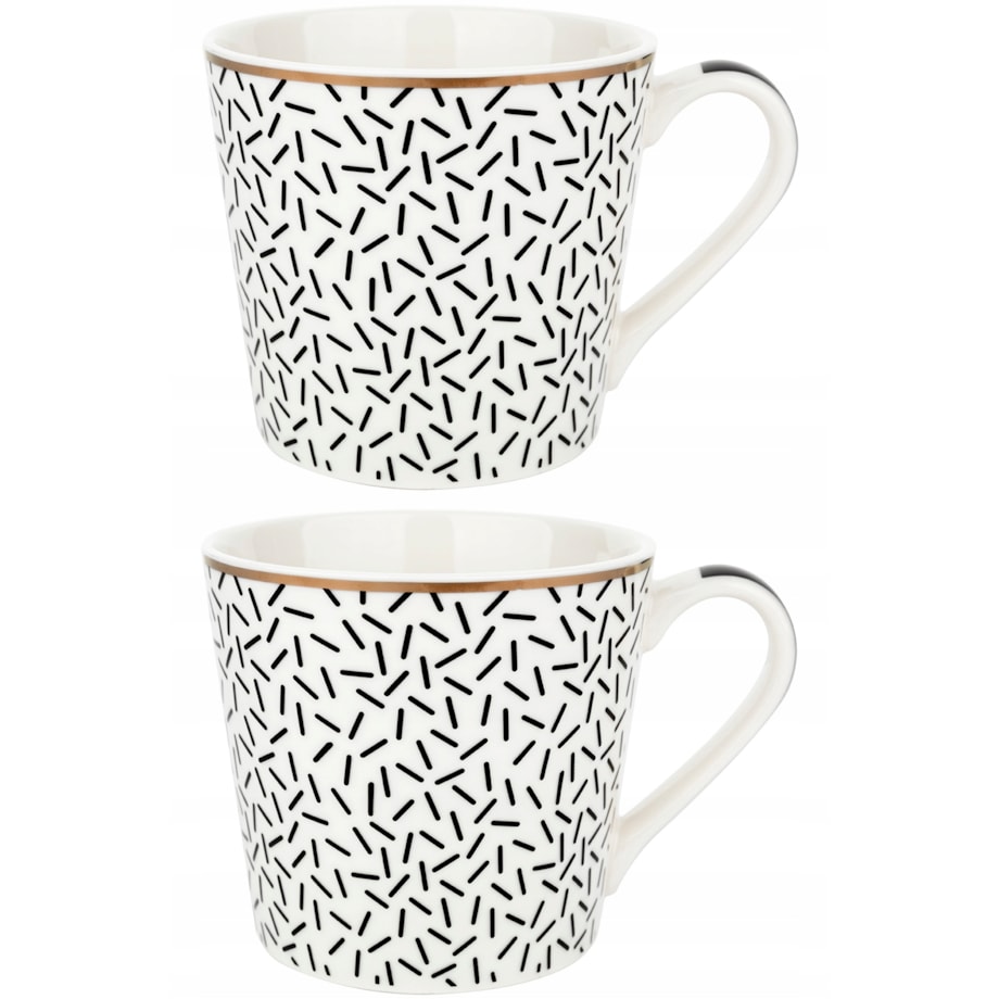 KUBEK z uchem CERAMICZNY DO KAWY HERBATY napoje 400 ml latte 2szt