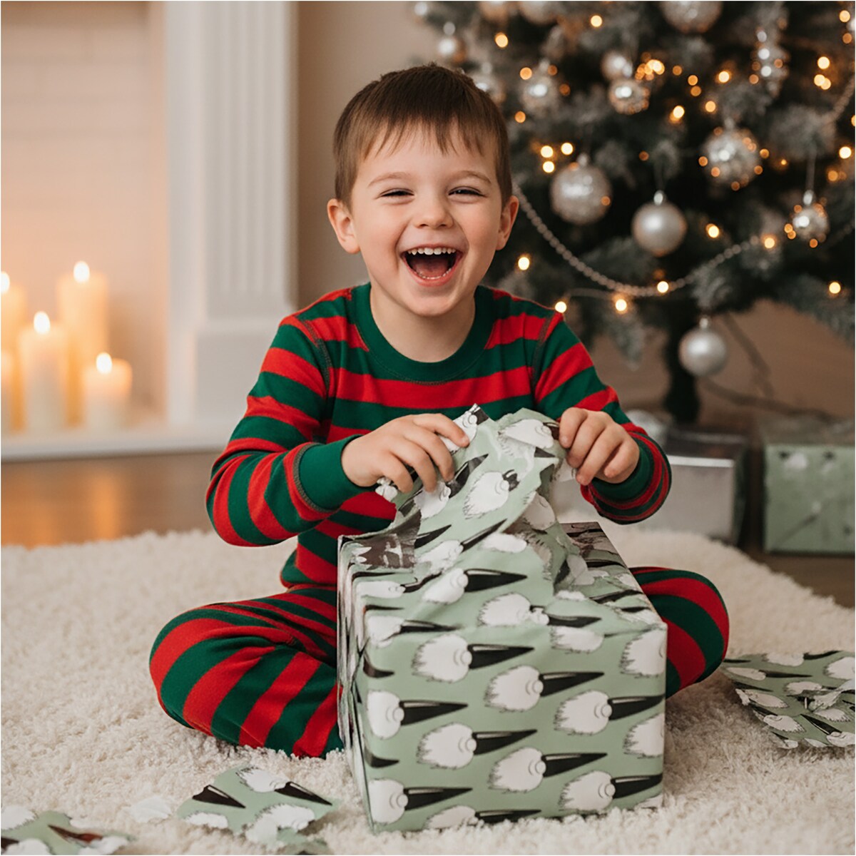 Papier Prezentowy Do Pakowania Prezentów 20 m MEGAROLKA Świąteczny Do Paczek Boże Narodzenie Ozdobny