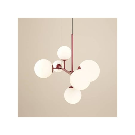 Lampa wisząca Dione 1092K15 nowoczesna balls czerwona